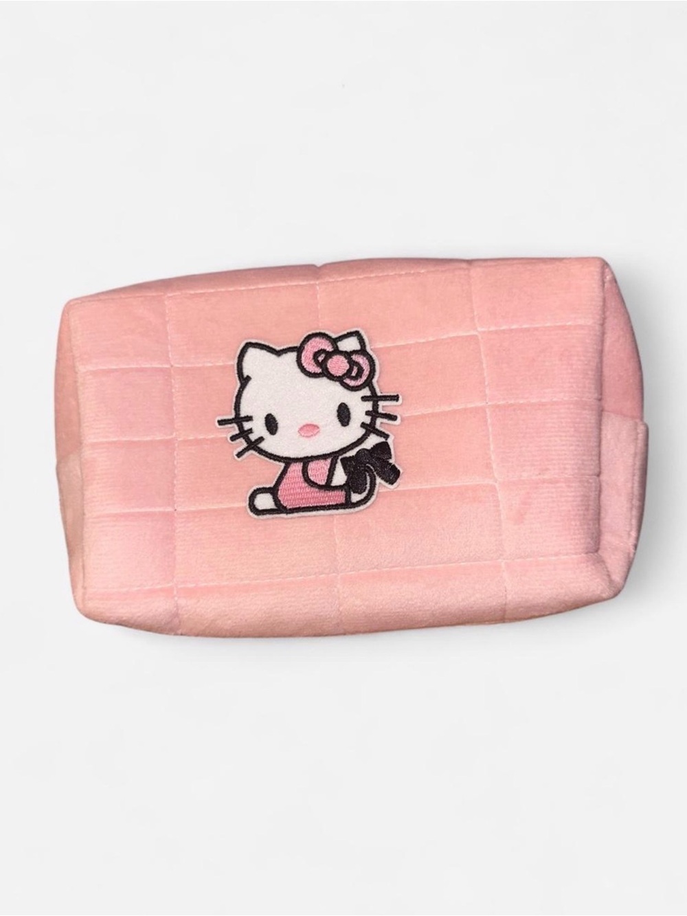 Hello Kitty Light Pink Quilted Kids Case with Embroidered Character